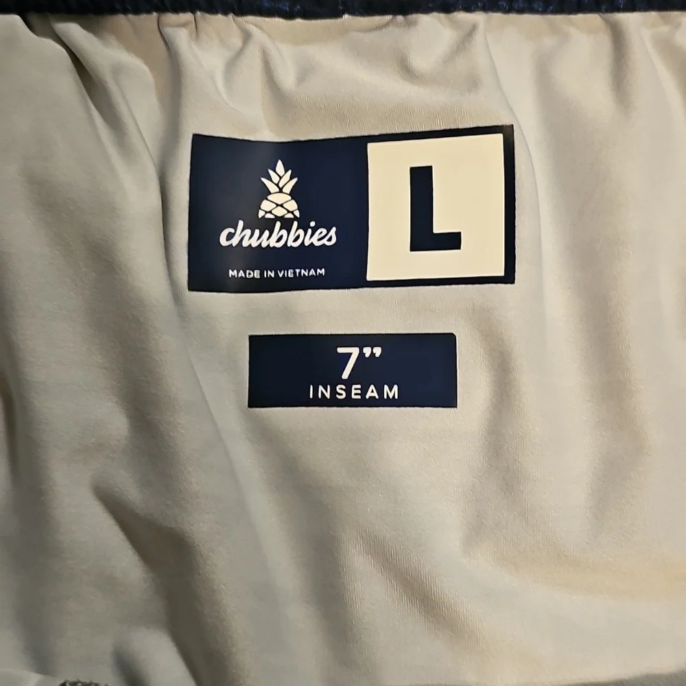 CHUBBIES sz large men's lined swim shorts. 7